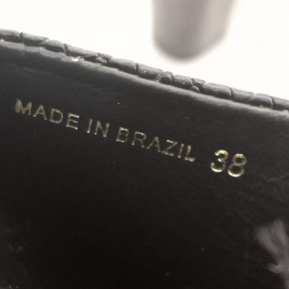 Tibi Womens Black Laser Cut Open Toe Wood Stacked Block Heel Mules 38 - Picture 7 of 8